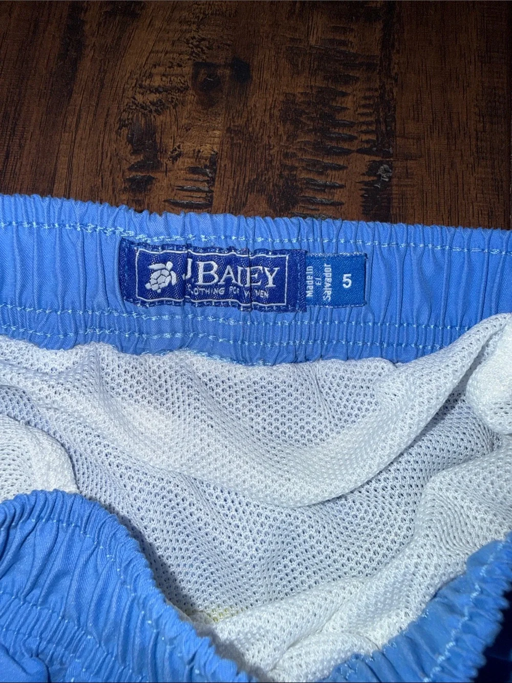 Bailey Boys - Blue + Yellow Colorblock Swim Trunks. SIZE 5. NWOT.
